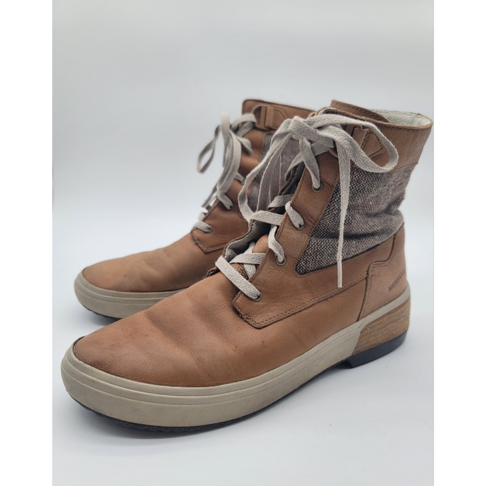 Merrell J17890 Leather Wool Lace Up Ankle Boots Women's US‎ 10.5 EUR 42
